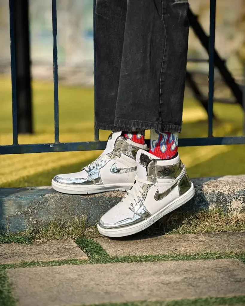 Jordan Silver White (6 uk)