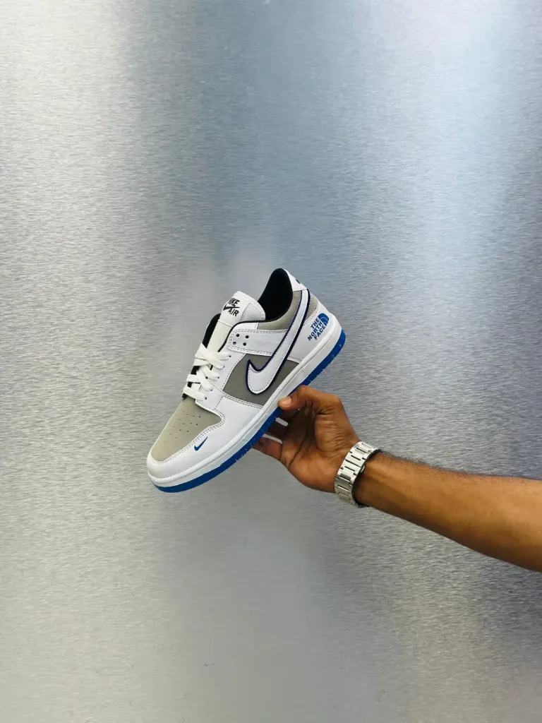 Dunk North face blue (6 uk)