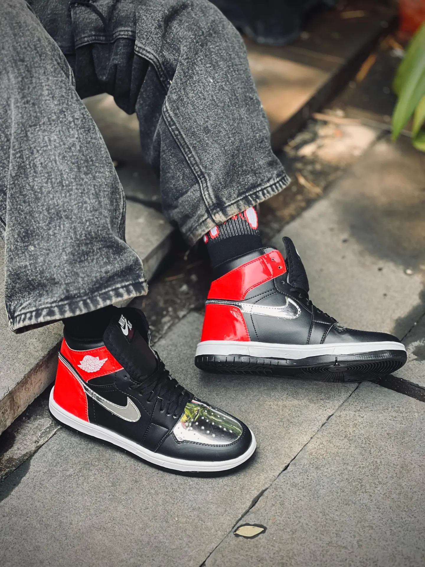 Jordan high (Red, 6 uk)