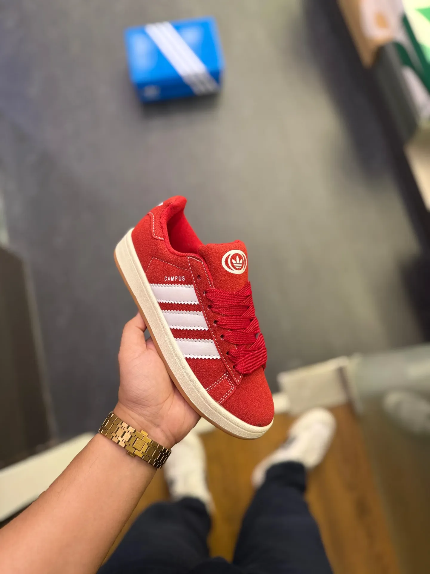 ADIDAS ORIGINAL CAMPUS 00s 2024 BLOODY RED (36)